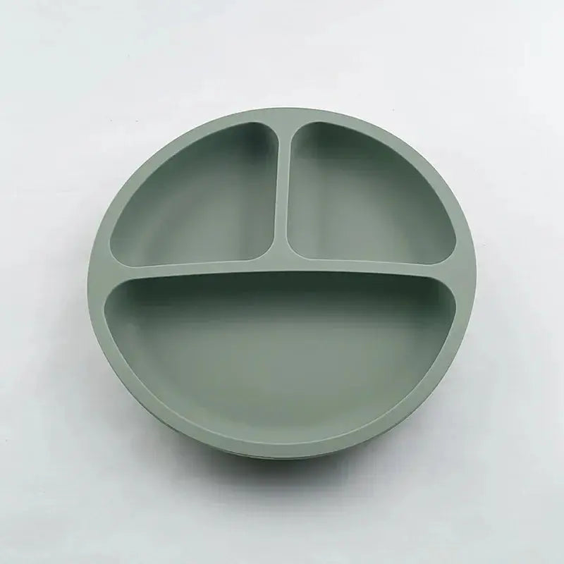 Baby Safe Silicone Dining Plate Suction Cartoon Children Dishes Feeding Toddler Training Tableware Retro Kids Smile Face Bowl Nova Trendz