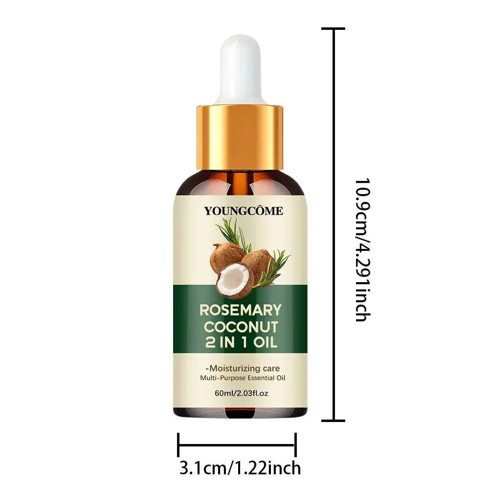 Rosemary Oil Hair Essential Coconut Oil Improve Hair Loss And Nourishes Strengthen Hair Roots Scalp Treatment Hair Care Nova Trendz