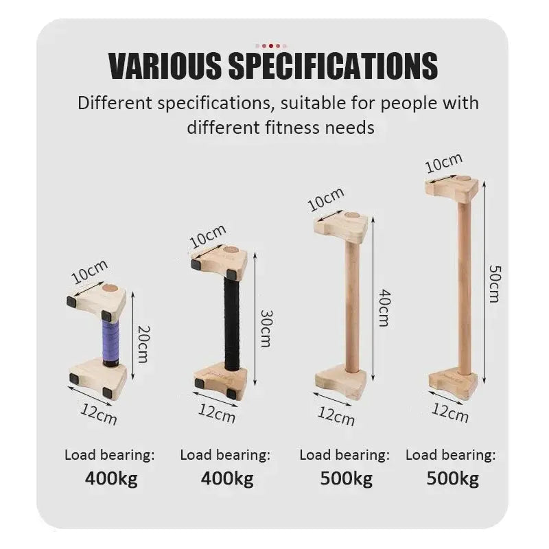 Wooden Push-up Stand Non-SlipPush Up Bar Handles Fitness Pushup Board Calisthenics Parallettes Bar Exercise Equipment for Home Nova Trendz