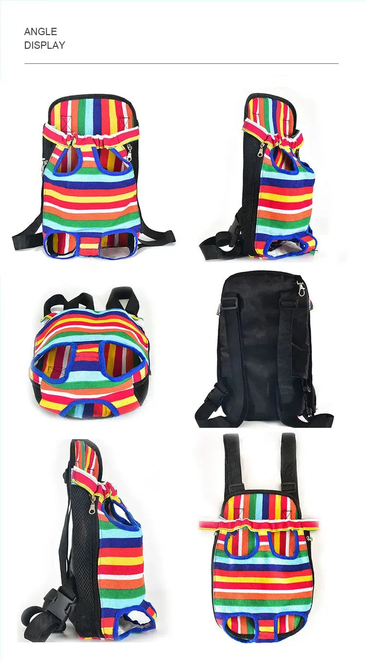 Adjustable Cat Carrier Bag Pet Double Shoulder Backpack Portable Bag Outdoor Travel Camping Hiking Cat Bag Dog Bag - Nova Trendz