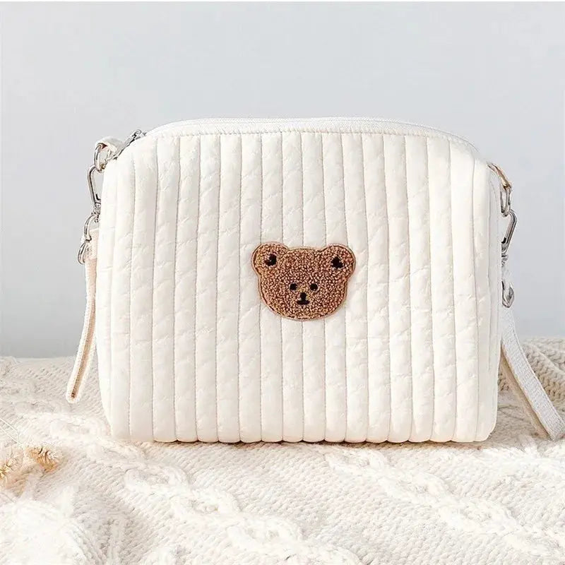 Portable Stroller Nappy Bag Quilted Baby Diaper Caddy Organizer Embroidered Mommy Bags Babies Accessories Changing Bag Storage Nova Trendz