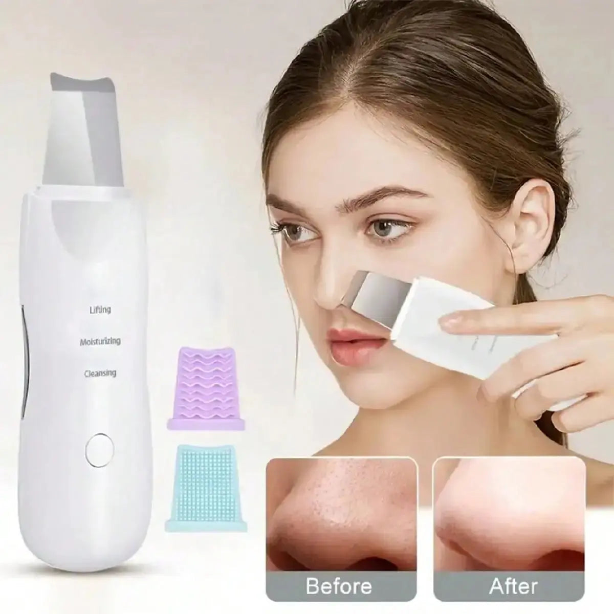 Facial Skin Scrubber Face Spatula Exfoliator Deep Cleansing Tool Blackhead Remover Pore Cleaner Body Skin Spatula Skin Care Tool Nova Trendz