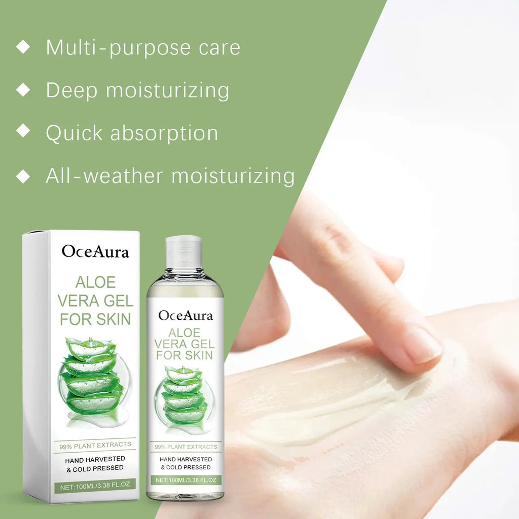 Aloe Vera Gel Pore Shrinking Oil Control Ance Remover Moisturizing Brighten Anti-Aging Facial Essence Beauty Skin Care Products Nova Trendz