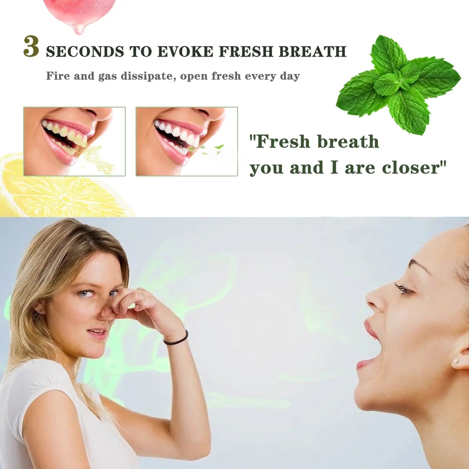Probiotic Breath Freshener Oral Spray Natural Formula Portable Effective in Removing Bad Breath Mint Flavored Mouth Spray - Nova Trendz