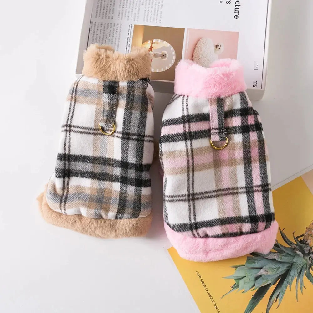 Pet Dog Clothes Lattice Coat Autumn Winter Dogs Pet Clothing Costume Clothes For Dogs Jacket Ropa Perro chihuahua Yorkshire Nova Trendz