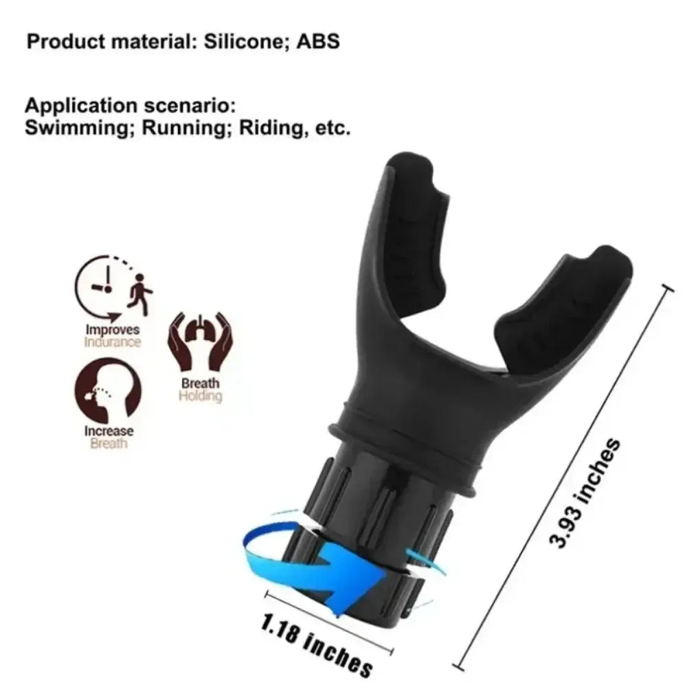 1 Set Breathing Exercise For Lungs Portable Breath Fitness Exerciser Device Endurance Workout With Adjustable Resistances To Nova Trendz