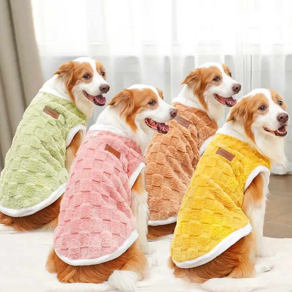 Big Dogs Clothes Winter Warm Sweater S-6XL Size Pet Clothing Golden Retriever Dog Coats Sweatshirt Pets Puppy Pullover Vest - Nova Trendz