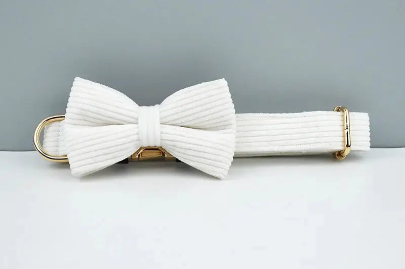 White Corduroy Dog Collar And Leash Set For Dogs Custom Engraved Nameplate Pet Supplies Dog Leash Corduroy12 Nova Trendz