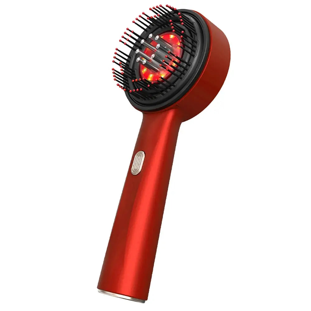 3 Modes Electric Vibration Massage Comb Red Light Therapy Hair Growth Massage Scalp Brush Oil Liquid Applicator Head Massager - Nova Trendz