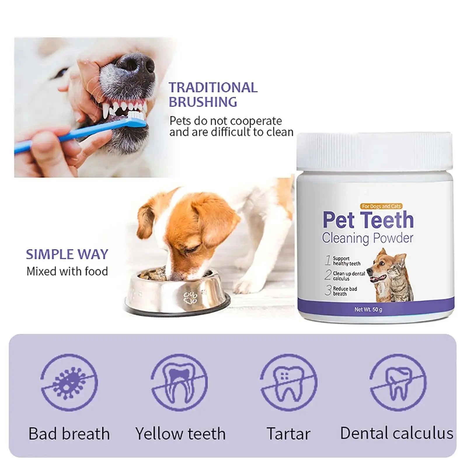Pet Toothpaste Cat Dog Fresh Breath Toothpaste Deodorant Tartar Plaque Cleaning Dog Oral Care Edible Toothpaste Pet Products - Nova Trendz
