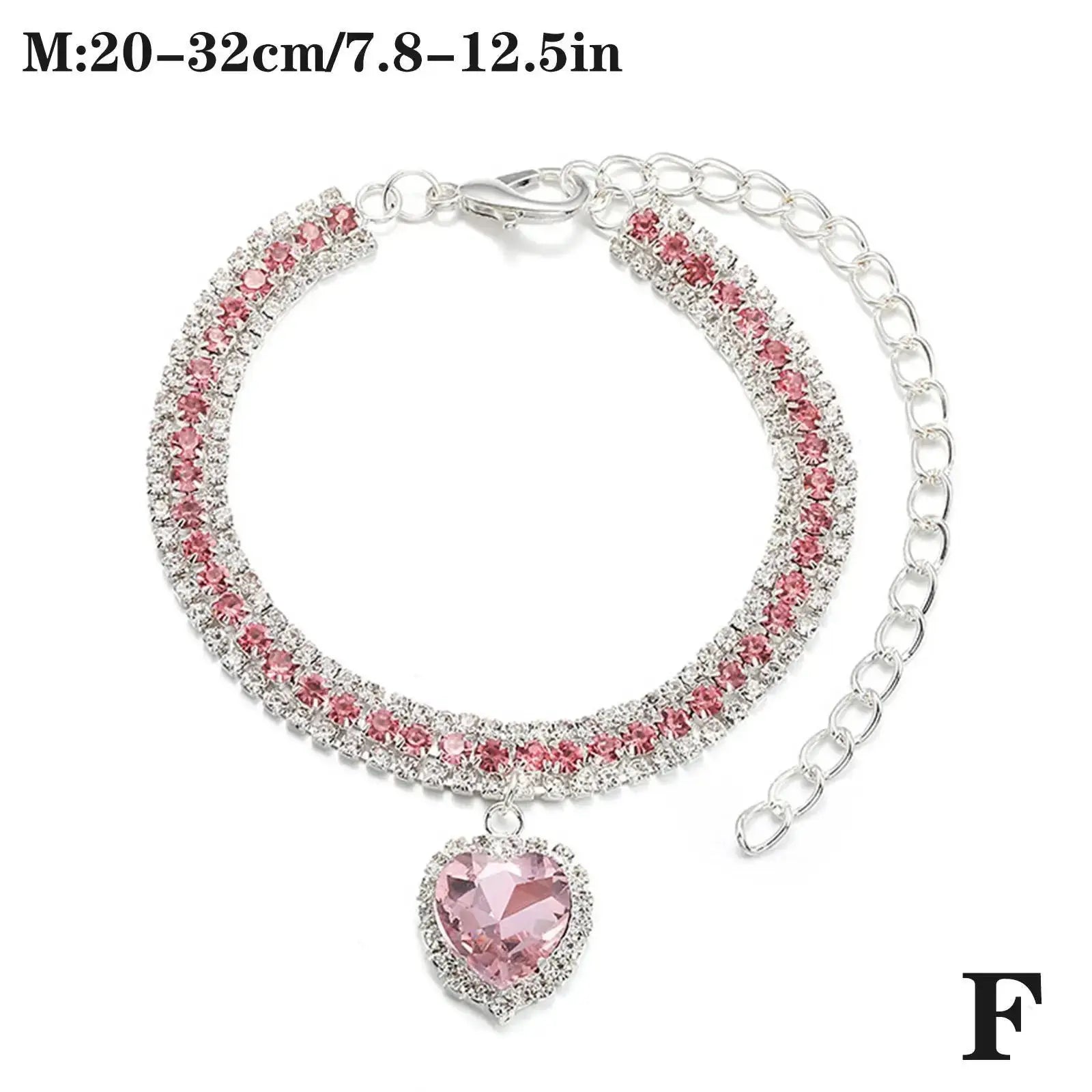 Dog Cat Rhinestone Diamante Collar Necklace Puppy Crystal Bling Pet Accessories For Puppy Kitten Crystal Pendant Diamond Collars Nova Trendz