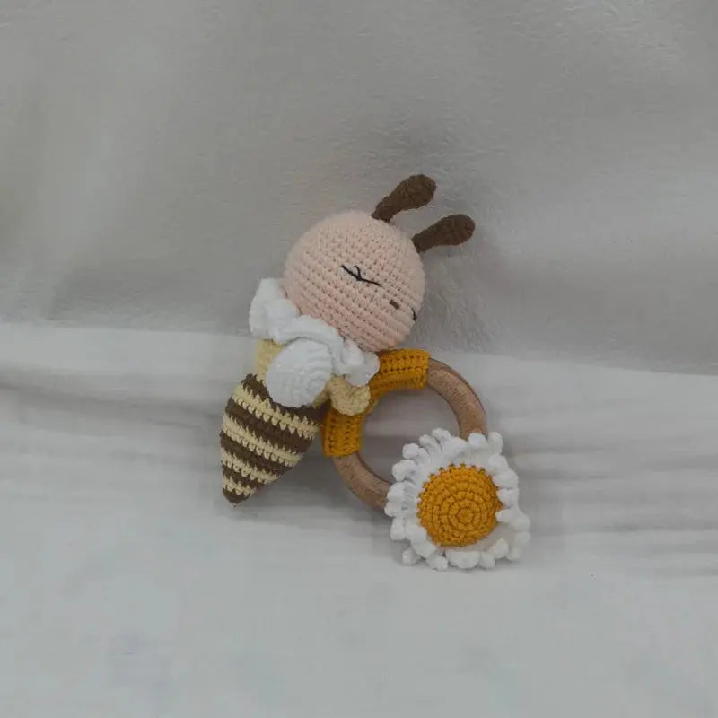 Baby Security Blanket Towel Feeding Bib Soft Towel Cotton Burping Cloth Infant Shower Gift Knitted Lovely Animal Rattle Sleep To Nova Trendz