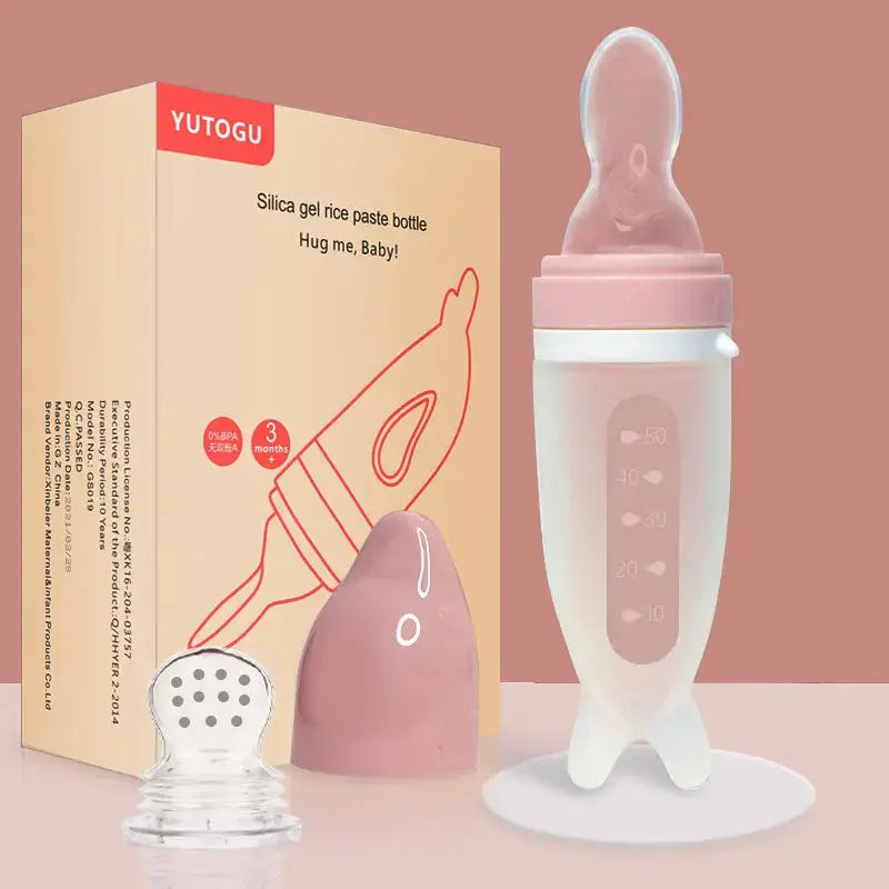 Baby Feeding Bottle Dolphin Silicone Rice Cereal Spoon Newborn Tableware Baby Goods Feeding Spoon Nova Trendz