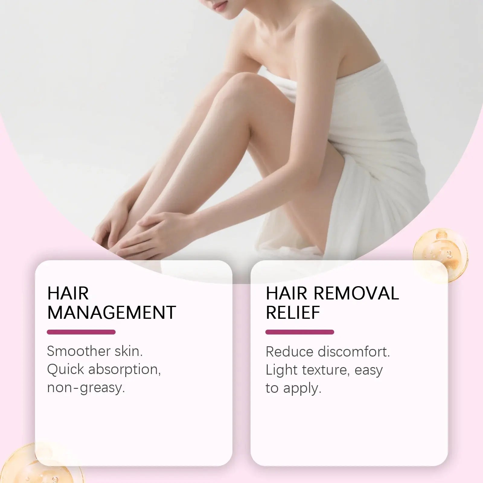 Hair Removal Care Oil Gently Nurtures Skin with Cleansing and Soothing Properties Moisturizing Daily Body Care Oil Hair Removal Nova Trendz