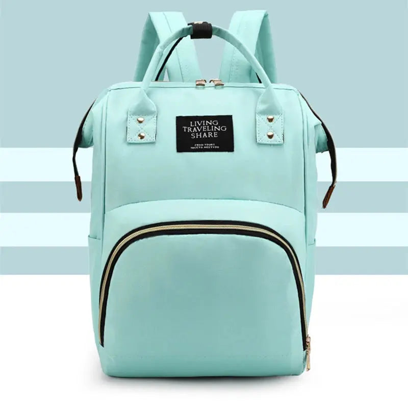 Large Capacity Canvas Mummy Bag Multifunctional Baby Bottle Thermal Insulation Travel Storage Bag Fashion Mummy Bag Hanging Bag Nova Trendz