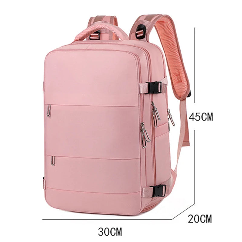 Mummy Bag Nappy Backpack Large Capacity Multifunction Cabin Bag with Shoe Storage Multilayer Separation Waterproof Diaper Bags