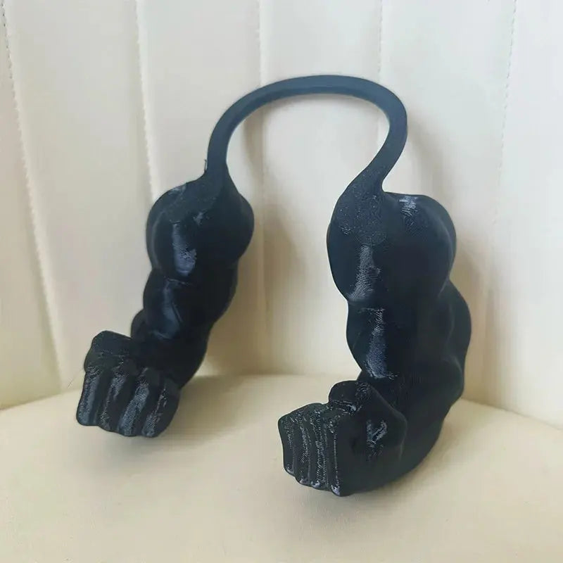 Funny Cat Muscle Arm Clothing Decoration Props 3D Printed Pet Interactive Neck Hanging Toy Role-playing Accessories Birthday Toy Nova Trendz