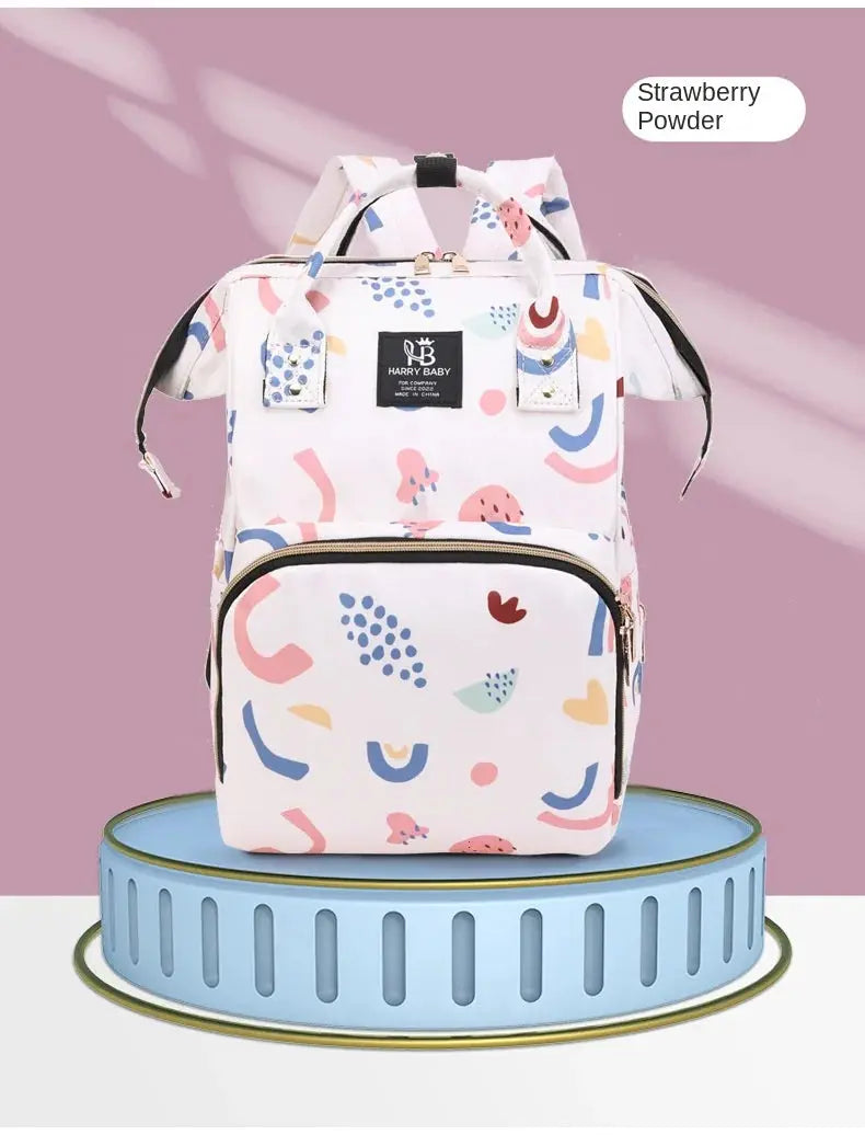 Fashion Print Nappy Backpack Bag Mummy Large Capacity Bag Mom Baby Multi-function Outdoor Travel Diaper Bags for Baby Care Stuff Nova Trendz