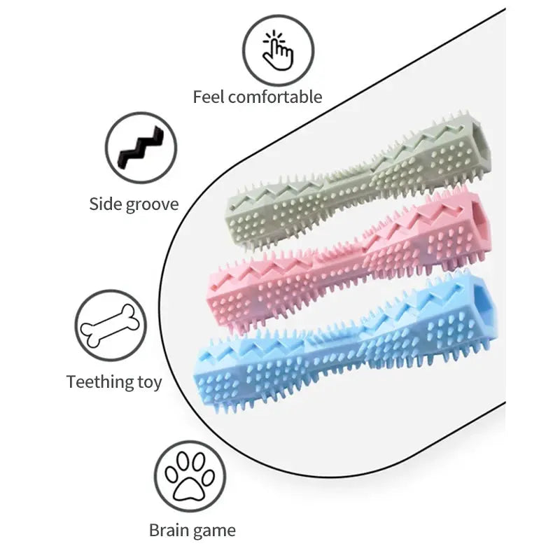 Dogs Puppy Durable Chew Toys Pet Molar Teeth Cleaning Tool Interactive Dog Toothbrush Toy for Small Dogs Dog Toy Dental Mascota - Nova Trendz
