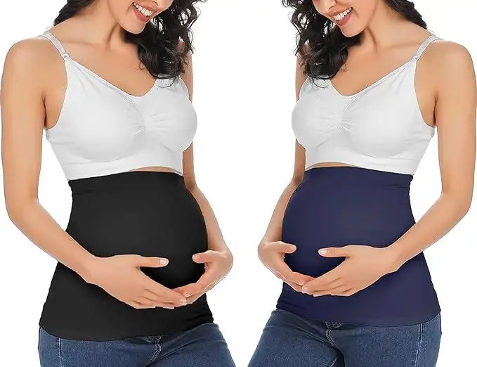 4packs Belly Band for Pregnancy,Maternity Pants and Jeans Extender for All Trimesters and Including Post Pregnancy Prenatal Care Nova Trendz
