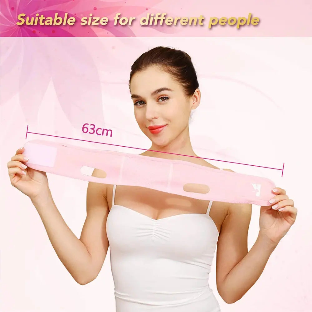Double Chin Remover Facial Lifting Slimming Bandage V Line Shaped Cheek Face Lift Up Belt Strap Jaw Face Tightening Massagers - Nova Trendz