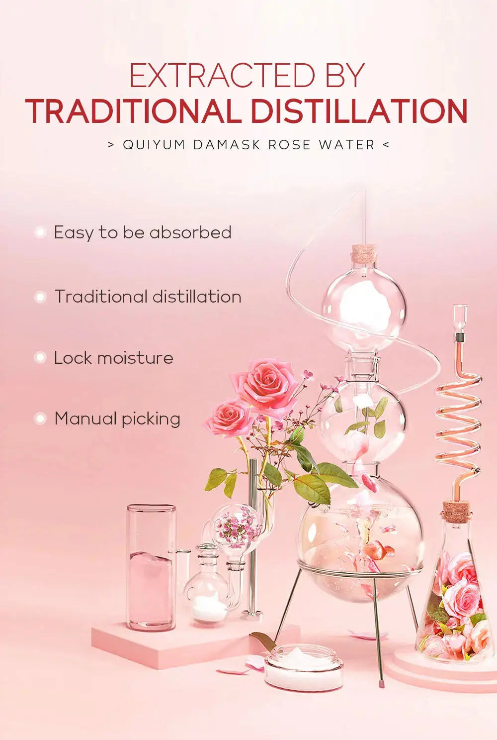 Face Care Rose Water Nourishing Skin Improve Dullness Anti Aging Facial Toner Damask Korean Skincare Products 100ml Nova Trendz