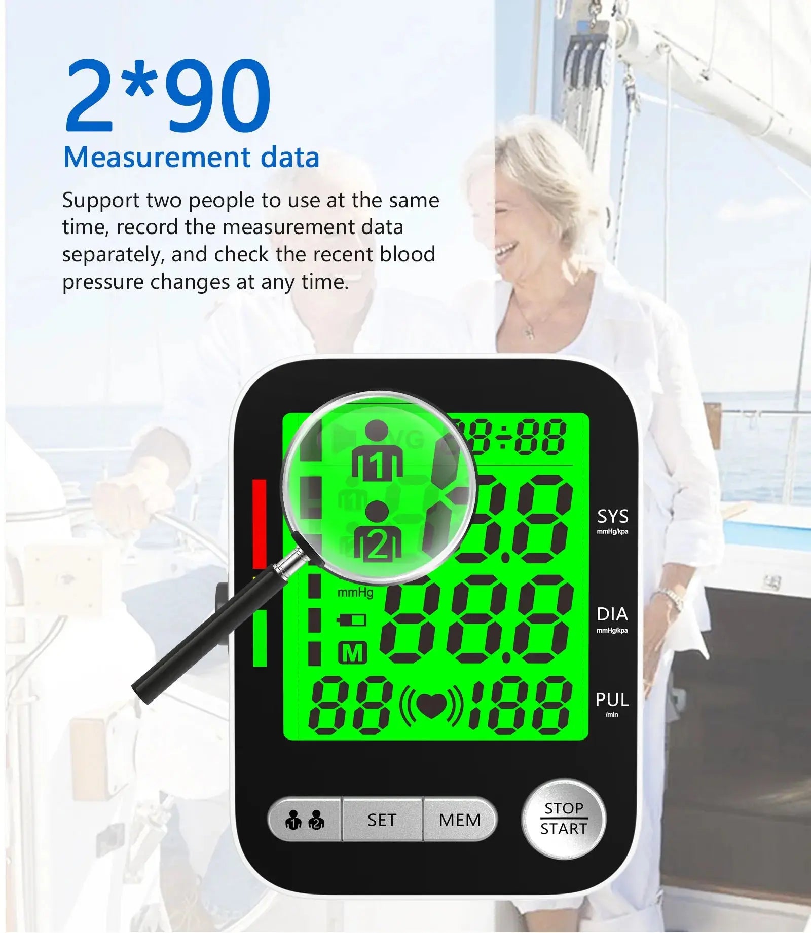 High Accurate Blood Pressure Monitor Digital Sphygmomanometer Bp Monitors Electronic Tonometer Arm Cuff Talking BPM Tensiometer Nova Trendz