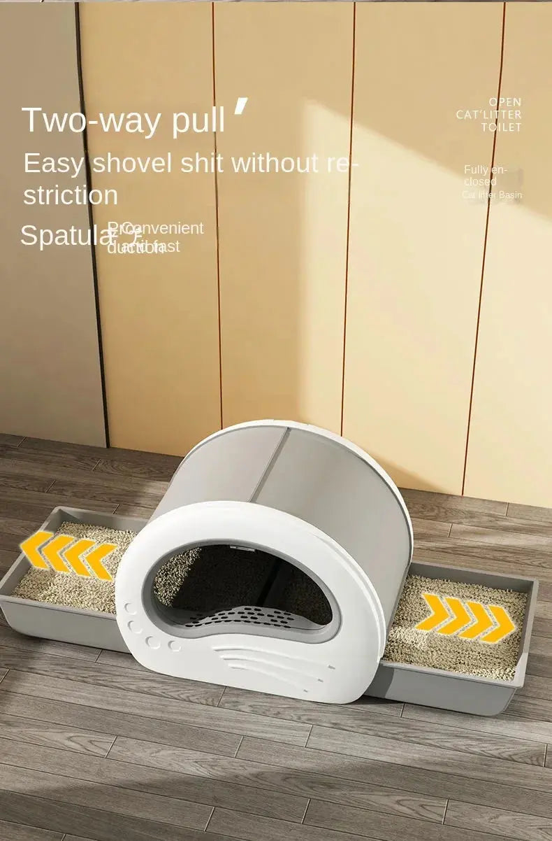 Cat Litter Box Fully Enclosed Drawer Type Cat Litter Box Anti-splash and Odor Isolation Cat Toilet Extra Large Cat Litter Box Nova Trendz