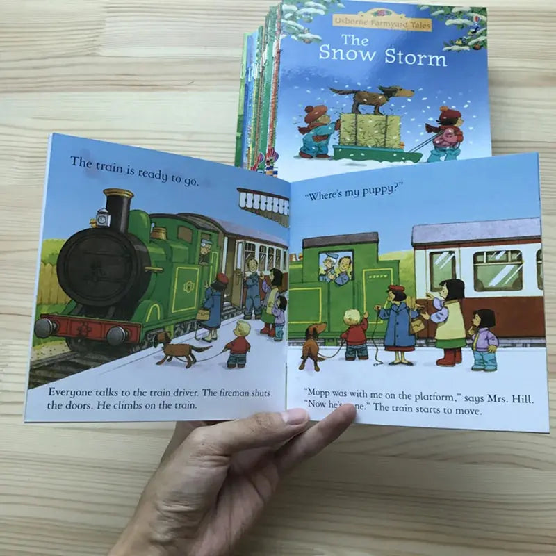 20Books/set 15X15Cm Kids Usborne Picture Books for Children Baby Famous Story English Child Book Educativo Infantil - Nova Trendz