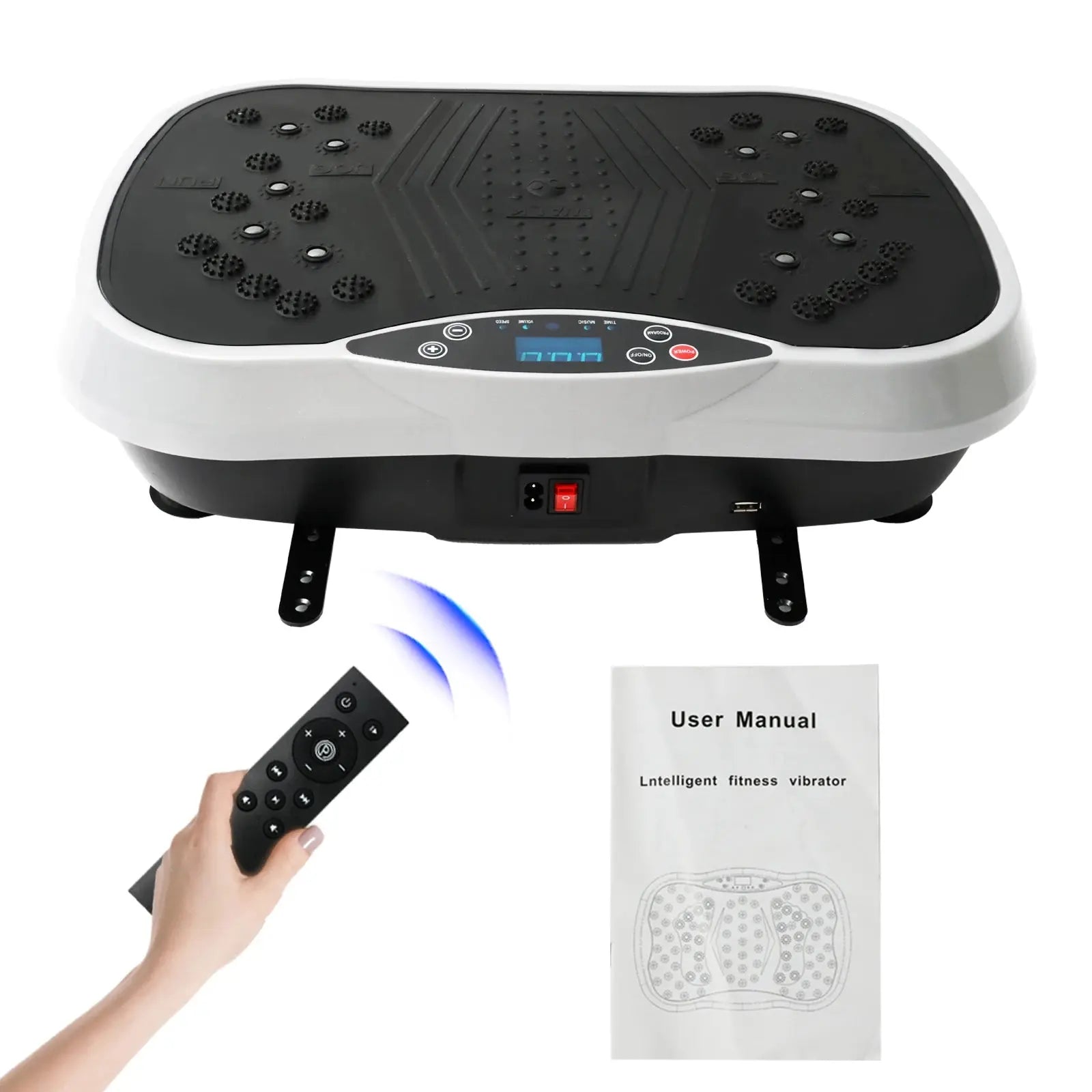 Vibration Plate Exercise Machine Fat-Burning Home Fitness Fat Slinger Shaping Whole Body Workout Portable Fitness Equipment Nova Trendz
