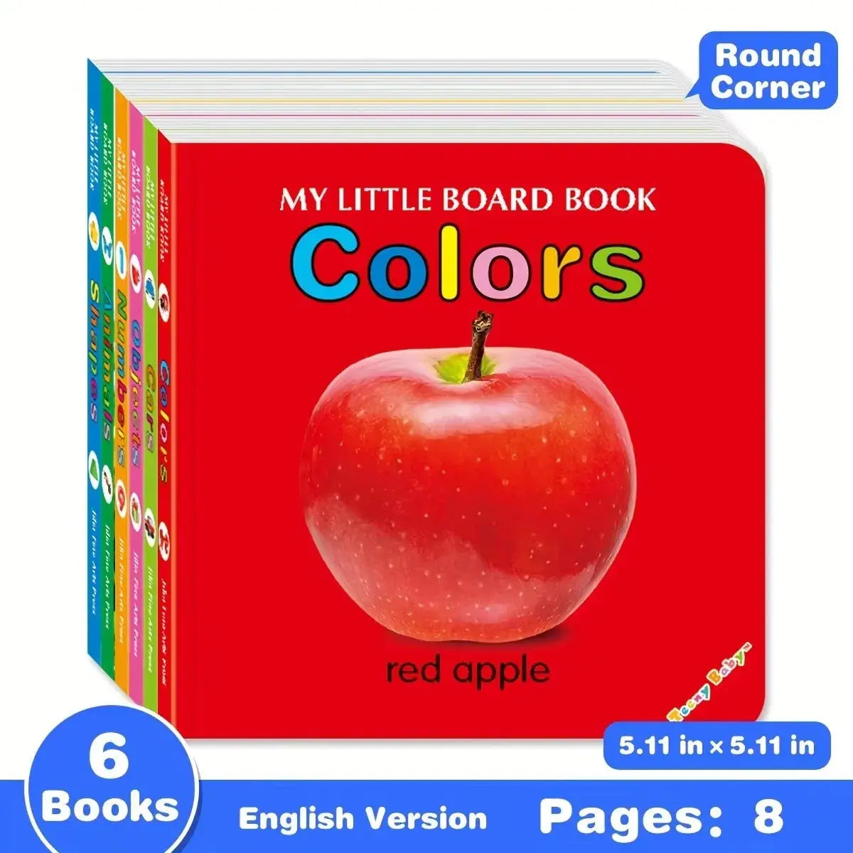 Baby Colorful Pattern Card Books Interactive Sensory Baby Toys Newborn Development Gift Accompanying Reading Early Education Nova Trendz