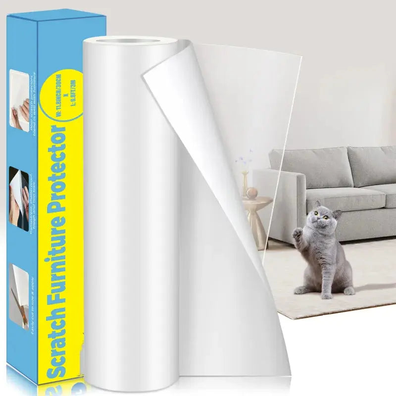 Cat Scratch Deterrent Tape Furniture Protectors From Cats Transparent Self-Adhesive Pet Training Tape for Sofa Furniture Sticker Nova Trendz