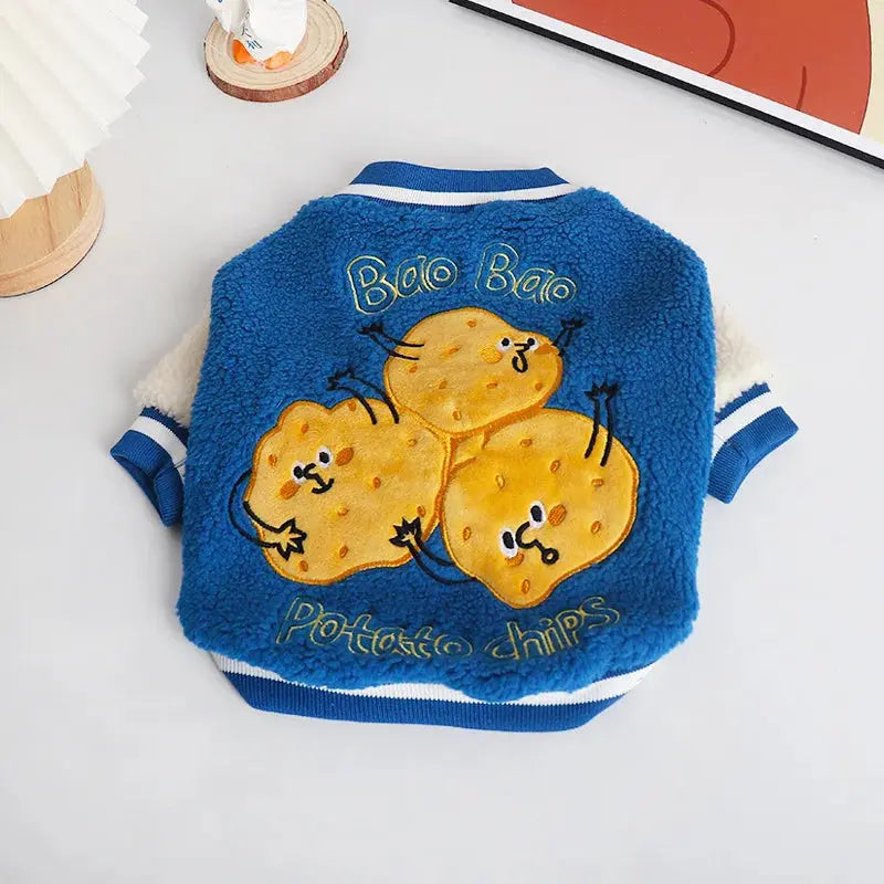Thickened Warm Baseball Jacket, Pet Clothes, Autumn and Winter - Nova Trendz