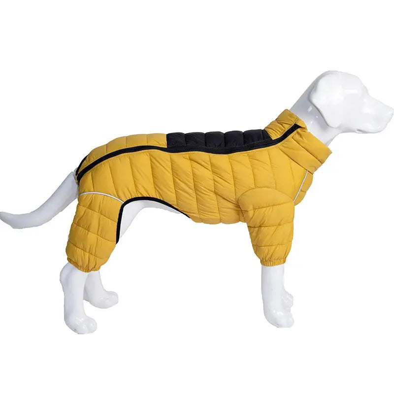 Dog Thicken Cotton-padded Coat Pet Warm Down Jacket Windproof 4 Legs Pet Outfit Winter Greyhound Husky Corgi Chihuahua Clothes - Nova Trendz