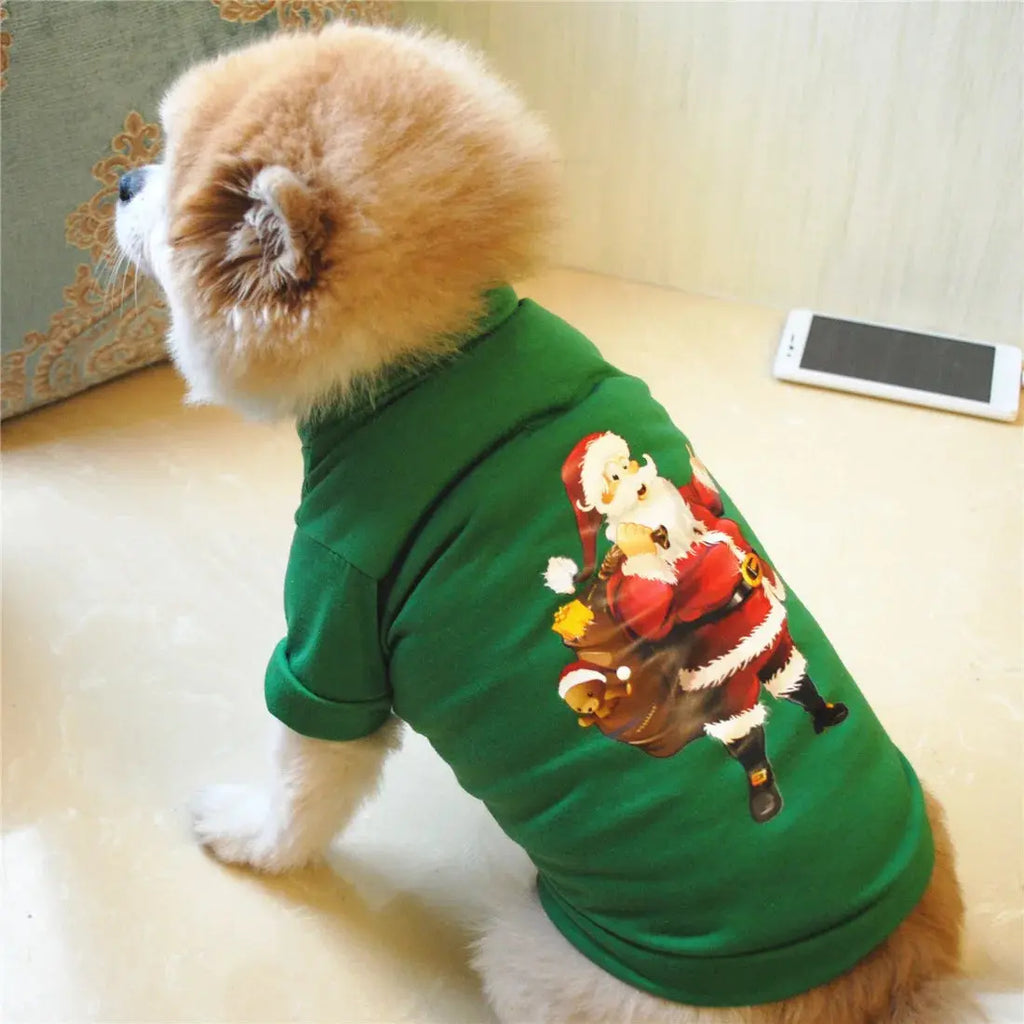 Christmas Dog Clothes New Year Pets Dogs Clothing For Small Medium Dogs Costume Chihuahua Pet Shirt Warm Dog Clothing Yorkshire Nova Trendz