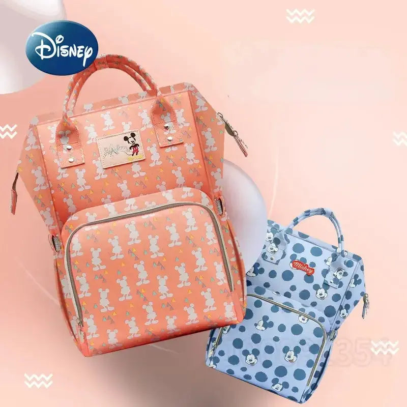 Disney Mickey Original New Diaper Bag Backpack Luxury Brand Baby Bag Large Capacity Multifunctional Cartoon Baby Diaper Bag Nova Trendz