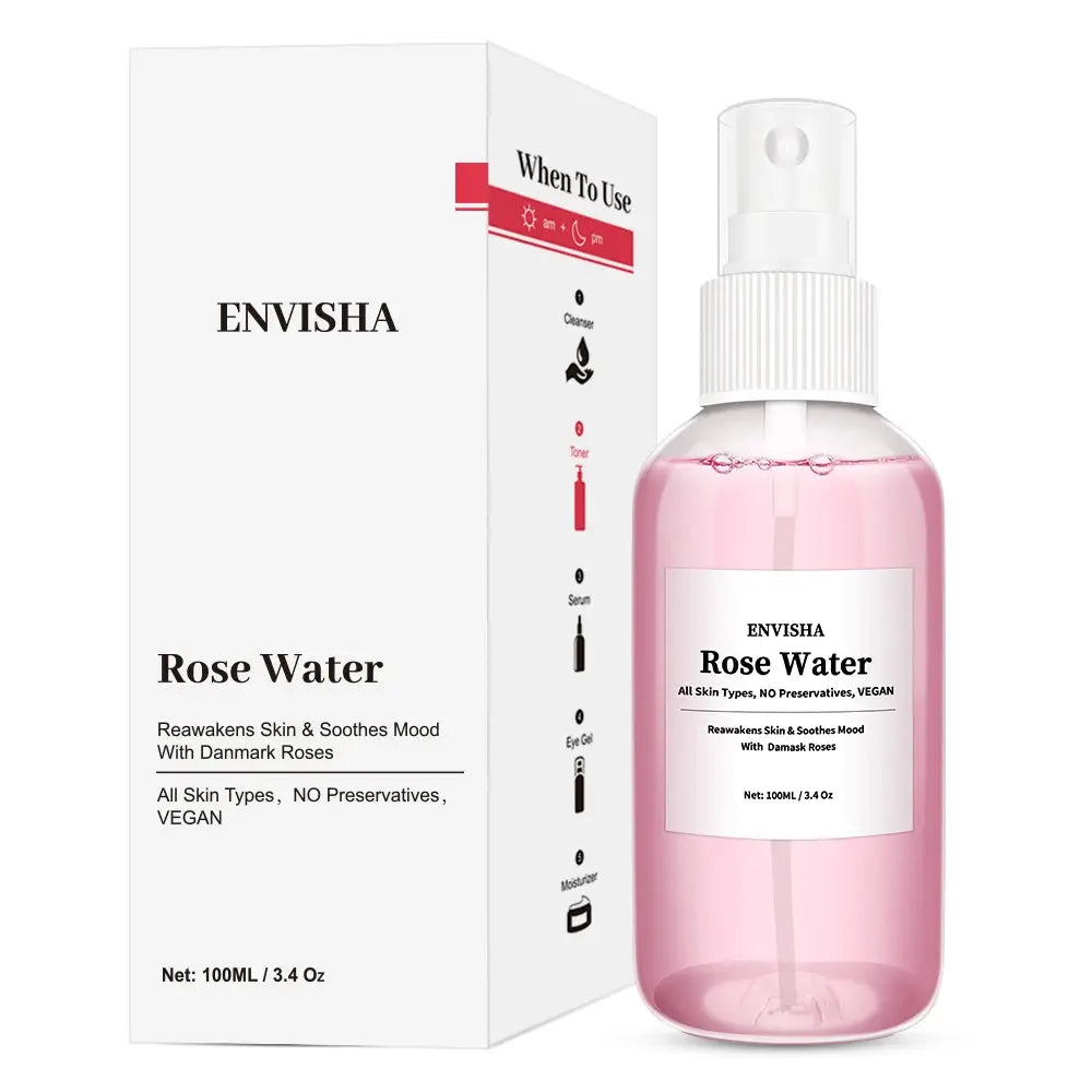 ENVISHA Rose Water Toner for Face, Rose Water Facial Toner for Hydrating Skin Care - Nova Trendz