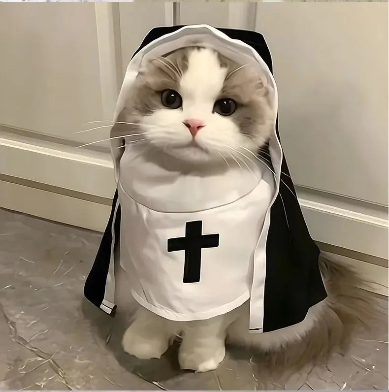 Cat Costumes, Cats and Dogs, Cross-dressing, Funny COS, Small and Medium-sized Pet Photo Props, Cat Funny Costumes - Nova Trendz