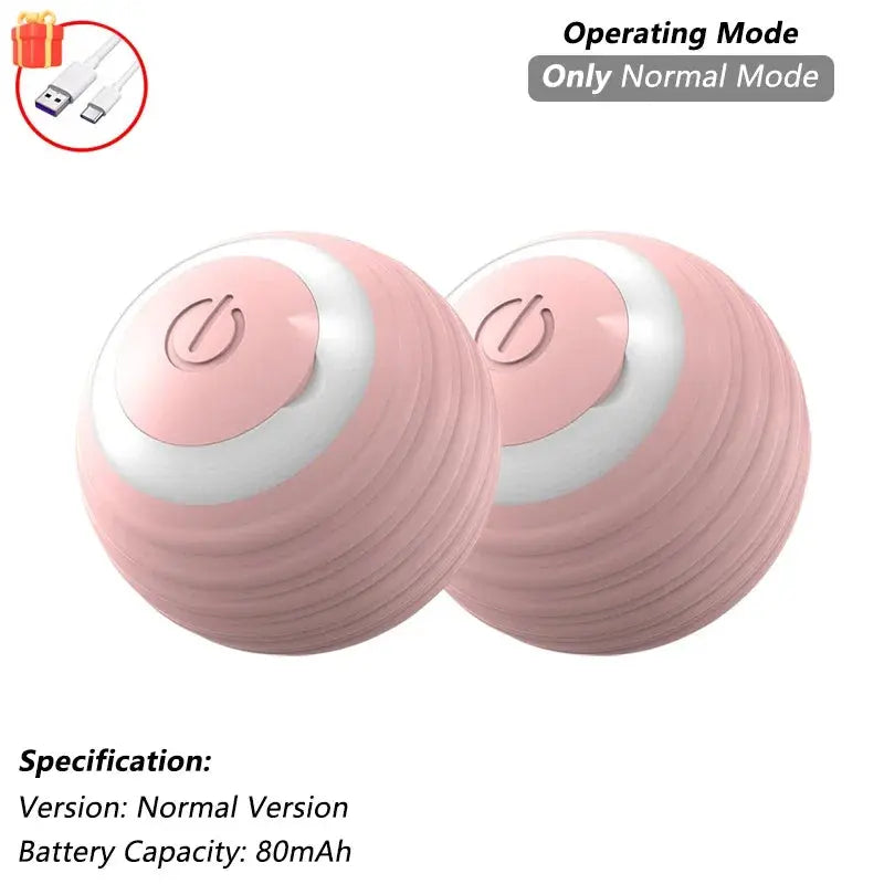 Cat Interactive Ball Toy, Automatic Rolling Ball with Tail, Rechargeable Smart Pet Interactive Toy, Intelligent Mouse for Cat - Nova Trendz