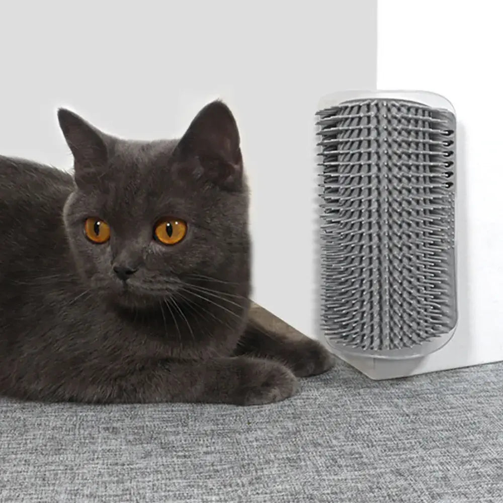 Pet Cat Corner Scrubber Massager Cat Scratching Scratching Scratcher Cat Brush Comb Massage Corner Brush Pet Supplies Nova Trendz