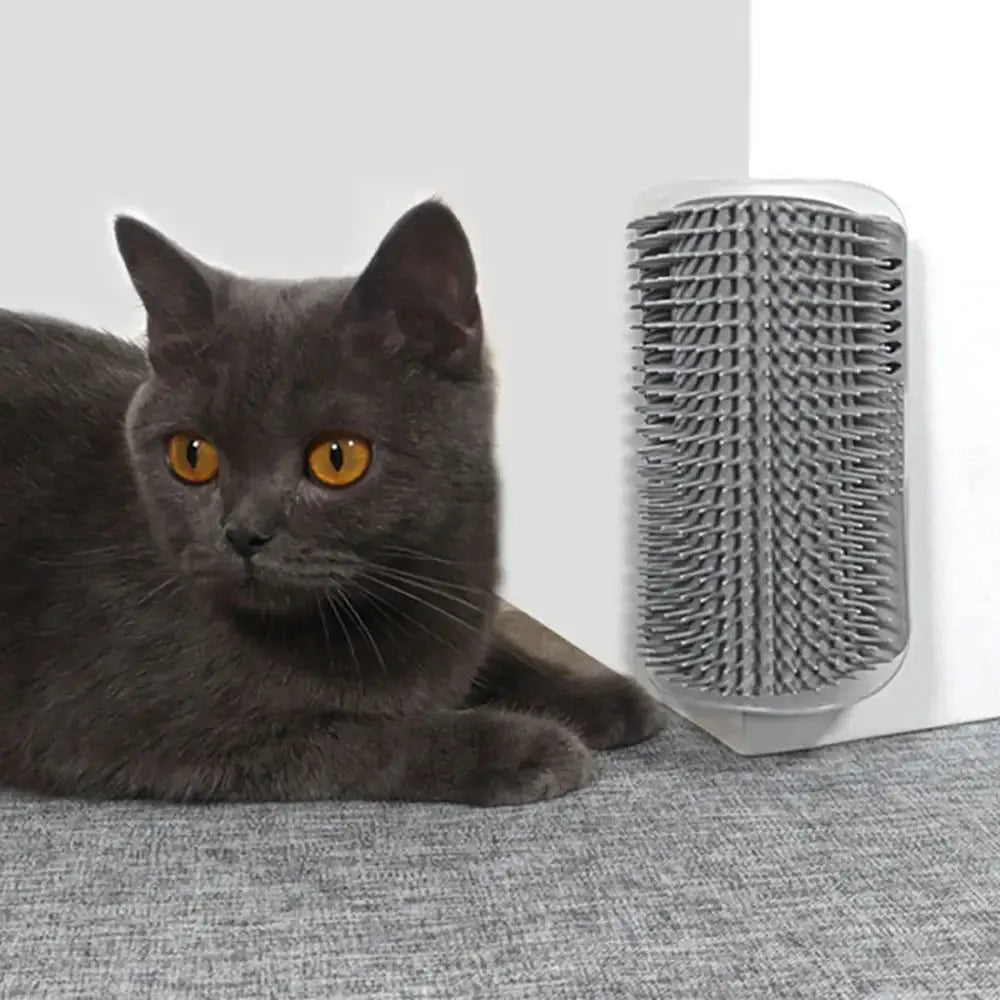 Pet Cat Corner Scrubber Massager Cat Scratching Scratching Scratcher Cat Brush Comb Massage Corner Brush Pet Supplies Nova Trendz