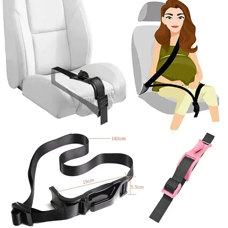 Car Seat Safety Belly Support Belt for Pregnant Woman Maternity Moms Belly Unborn Baby Protector Adjuster Extender Accessories Nova Trendz