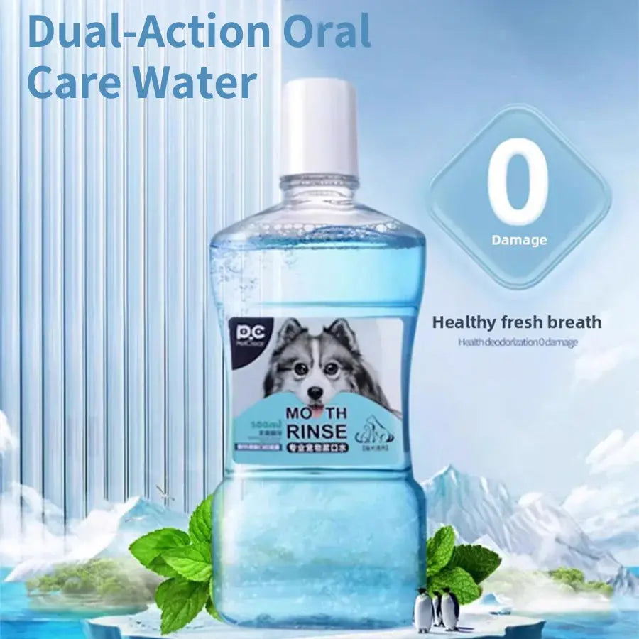 PETCLEAR Mouth Rinse Water Dogs and Cats Mouth Cleaning Liquid Stains Water Mouth Fresh Tools Tartar Removal Oral Deodorant - Nova Trendz