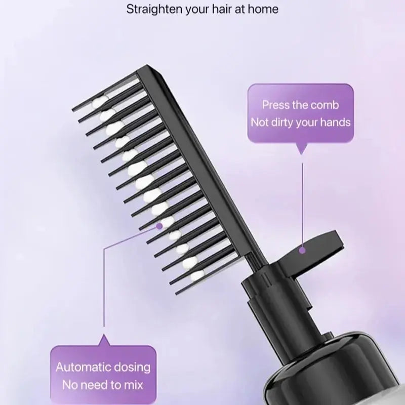 Hair Straightening Cream And Comb Set Nourishing No Hurting Repair Damaged Hair Keratin Smooth Care Improving Frizziness Ionperm Nova Trendz