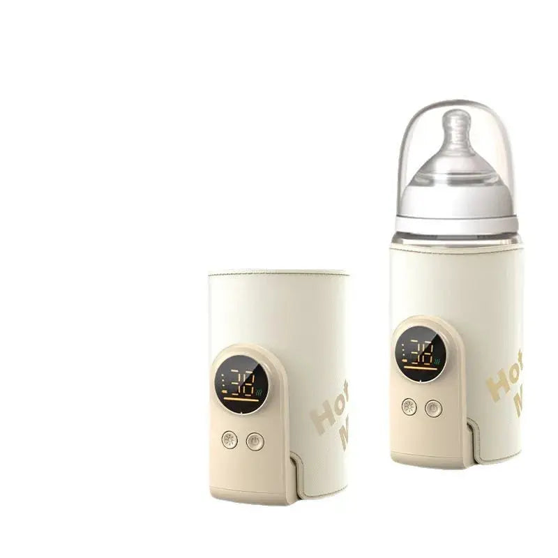 USB Multifunctional High-capacity Baby Feeding Bottle Smart Temperature Control Warmer Screen Newborn Baby Bottle Warmer Sleeve Nova Trendz