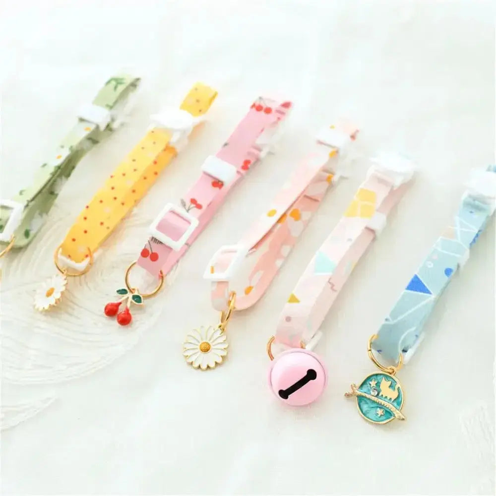 1PC Cute Kitten Collar Pet Cat Safety Necklace Breakaway Adjustable Cats Collar Puppy Collar Cat Pendant Puppy Cat Pet Supplies Nova Trendz