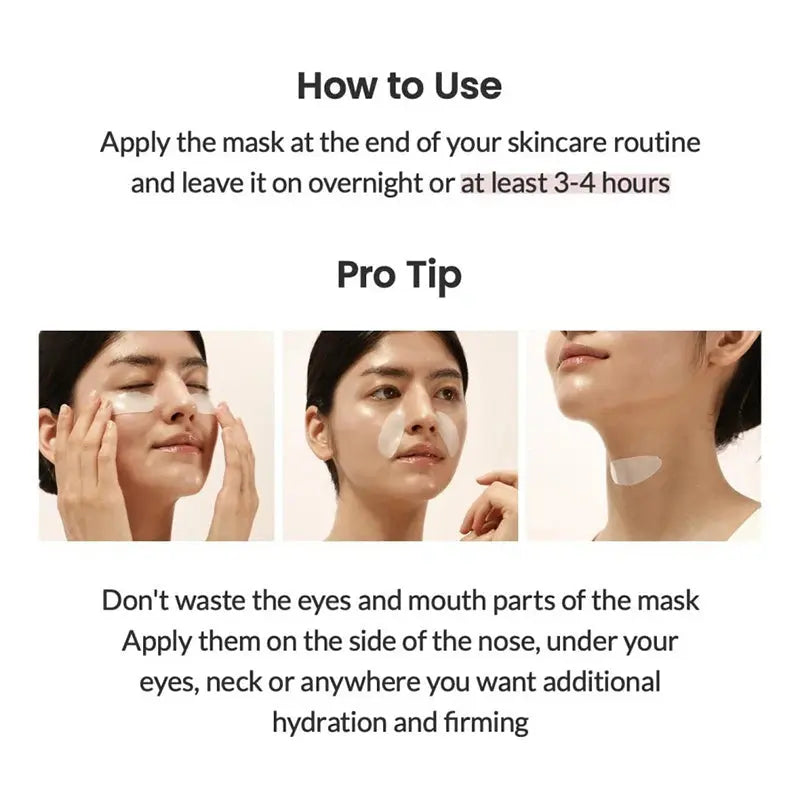 20/10/5/1PC Bio Collagen Face Mask Shrink Deep Hydrating Overnight Mask Moisturizing Refreshing Brightening Face Skin Care Nova Trendz