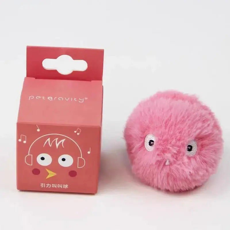 Interactive Ball Smart Cat Toys Plush Electric Catnip Training Toy Kitten Touch Sounding Pet Product Squeak Toy Ball - Nova Trendz