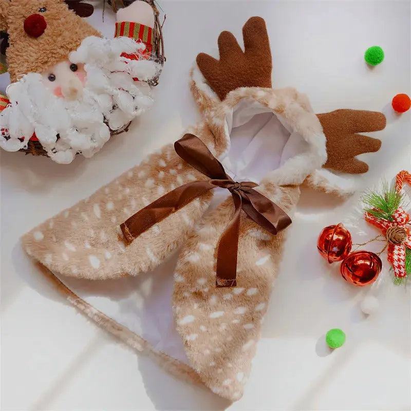 Funny Pet Cat Dog Halloween Costume Cosplay Elk Cloak Dog Costumes for Small Dogs Cute Christmas Cat Clothes - Nova Trendz