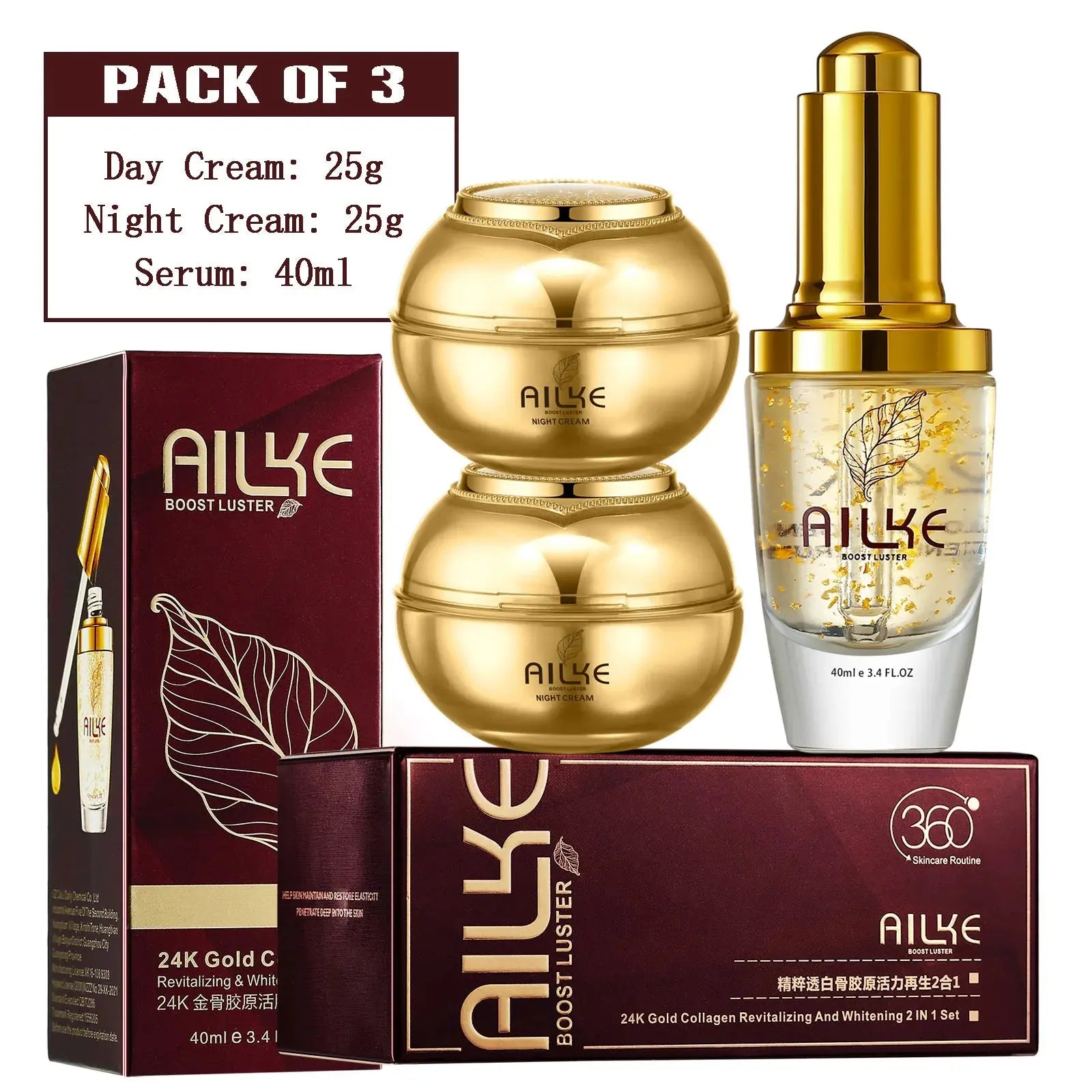 AILKE Whitening Skin Care Set, Reduce Wrinkles, Dark Spots, Anti-Aging, Women Wholesalers Beauty Cosmetics for All Skin Types - Nova Trendz